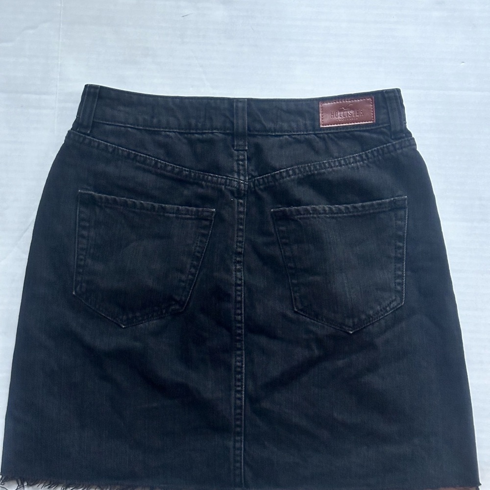 Hollister black womens denim skirt size 5/27 - Picture 6 of 6